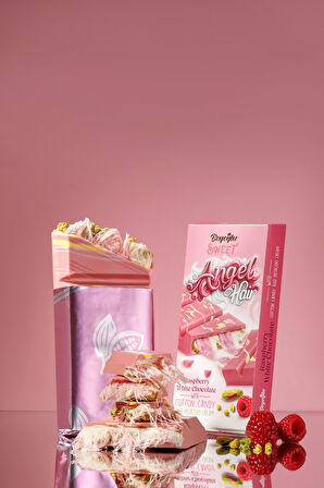 Beyoğlu Sweet Collection Angel Hair 80 Gram. Frambuazlı Pişmaniyeli Çikolata