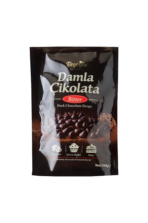 Beyoğlu Bitter Damla Çikolata 100 gr (Kurabiye,Pasta ve Kek İçin)