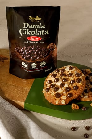 Beyoğlu Bitter Damla Çikolata 100 gr (Kurabiye,Pasta ve Kek İçin)