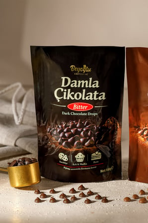 Beyoğlu Bitter Damla Çikolata 100 gr (Kurabiye,Pasta ve Kek İçin)