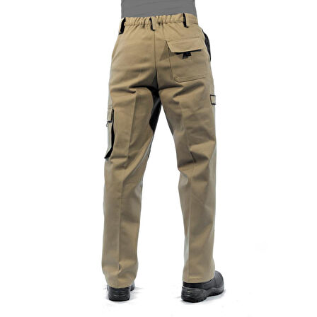 Şensel, İş Pantolonu, Bej-Lacivert, Komando Cepli -54E1511-