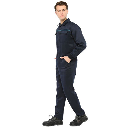 Şensel, İş Tulumu -Eko.-, Lacivert -55E345- İş Kıyafeti-Üniforma