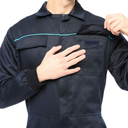 Şensel, İş Tulumu -Eko.-, Lacivert -55E345- İş Kıyafeti-Üniforma