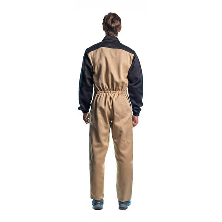 Şensel, İş Tulumu-Eko.-, Bej-Siyah -55E813- İş Elbisesi-Üniforma