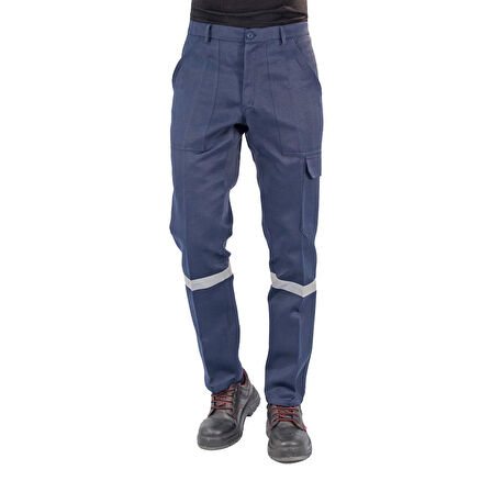 Şensel, Reflektörlü İş Pantolonu, Lacivert, Komando Cepli -101E445-