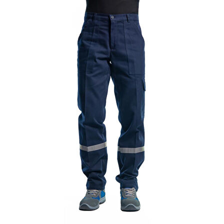 Şensel, Reflektörlü Kışlık İş Pantolonu, Lacivert, Komando Cepli -101E545-