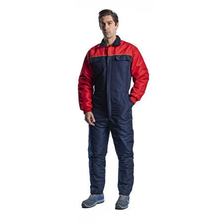 Şensel, Soğuk Hava Tulumu, Lacivert-Kırmızı-55E1045- İş Elbisesi