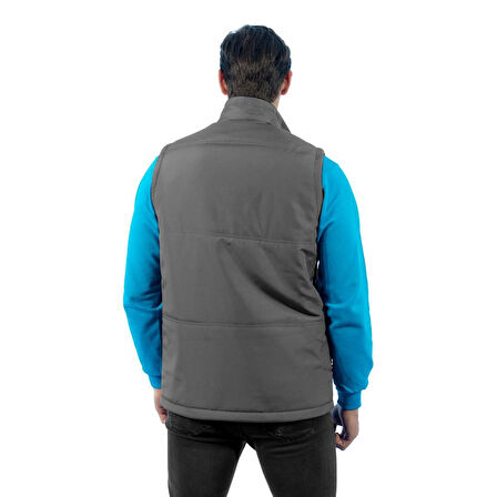 Şensel, Polarlı Yelek, Gri -118E1431- Kışlık Yelek-Vest