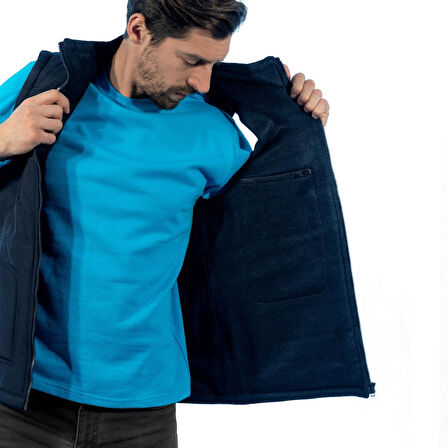 Şensel, Polarlı Yelek, Lacivert -118E145- Kışlık Yelek-Vest