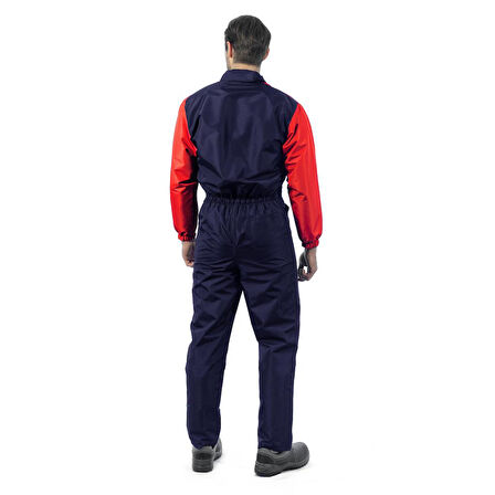 Şensel, Yıkamacı Tulumu, Lacivert-Kırmızı -55E445- İş Elbisesi