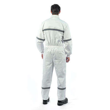 Şensel, Reflektörlü İş Tulumu, Beyaz -55E1810- İş Elbisesi