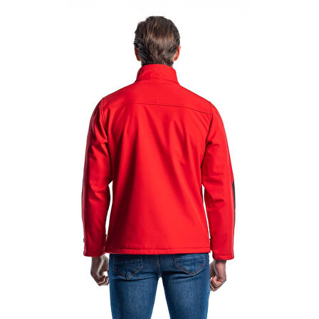 Şensel, Softshell Mont, Kırmızı -91E679- Su İtici