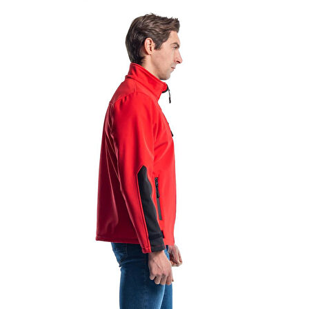 Şensel, Softshell Mont, Kırmızı -91E679- Su İtici