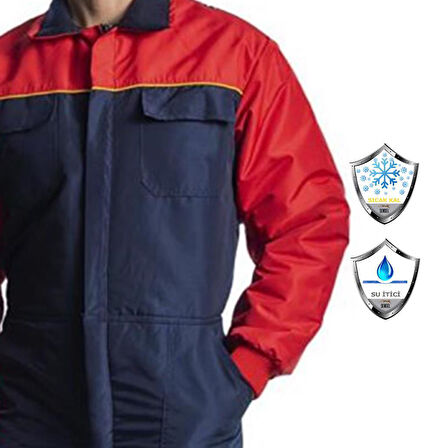 Şensel, Reflektörlü Soğuk Hava Tulumu, Lacivert-Kırmızı-55E2652-