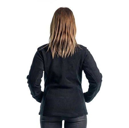 Şensel, Kadın Polar Mont, Siyah -99E350- Cepli,Fermuarlı,Outdoor