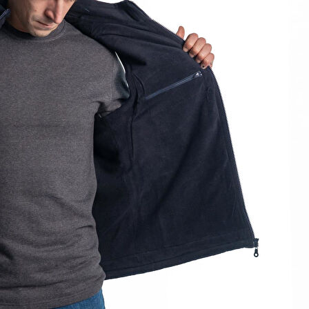 Şensel, Reflektörlü Polarlı Yelek, Lacivert -118E1745-