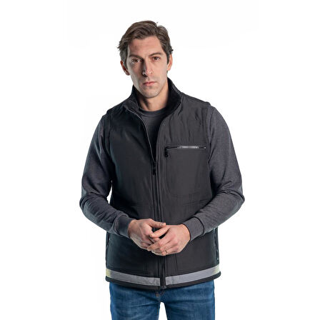 Şensel, Reflektörlü Polarlı Yelek -118E1750- Kışlık Yelek