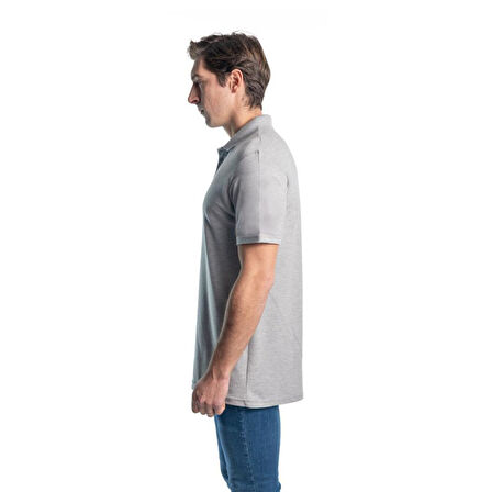 Şensel, Polo Yaka Tişört, Gri -136E131- T-shirt, Tshirt, Kısa Kollu