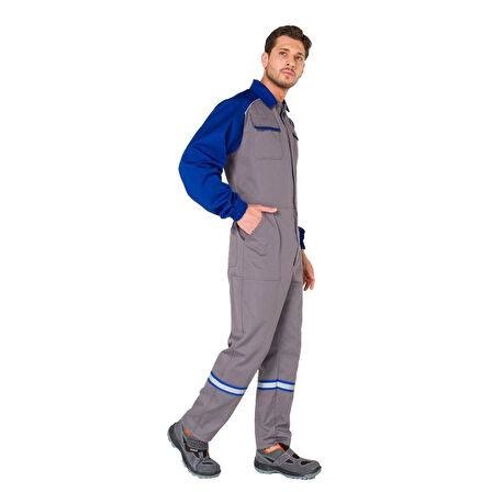 Şensel, Reflektörlü İş Tulumu, Gri-Saks -55E3085- Üniforma