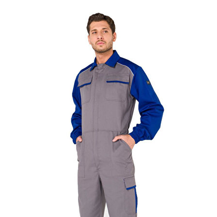 Şensel, Reflektörlü İş Tulumu, Gri-Saks -55E3085- Üniforma