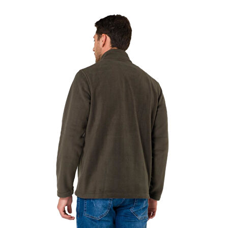 Şensel, Erkek Polar Mont, Haki -99E425- Cepli,Fermuarlı,Outdoor