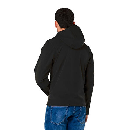 Şensel, Softshell Mont, Siyah -91E2550- Su İtici,Rüzgar Geçirmez