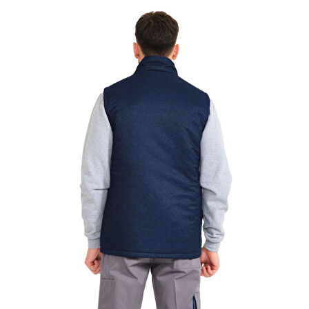 Şensel, Kapitoneli Kot Yelek, Lacivert -118E4545- Kışlık Yelek