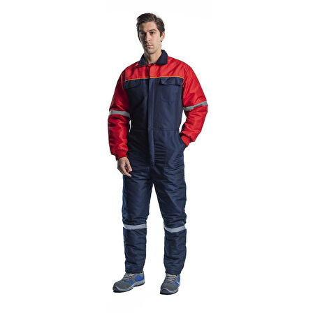 Şensel, Reflektörlü Soğuk Hava Tulumu, Lacivert-Kırmızı-55E2652-