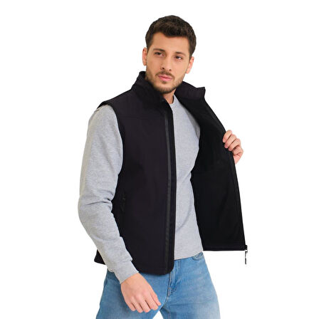 Şensel, Softshell Yelek, Lacivert 118E2245 Rüzgar Geçirmez