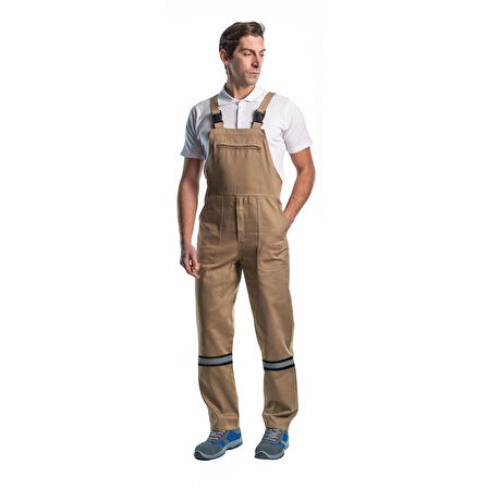 Şensel, Reflektörlü Bahçıvan Tulum, Bej -8E1911- Üniforma