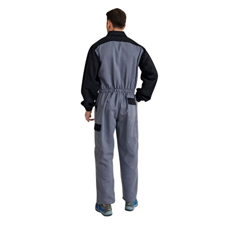 Şensel, İş Tulumu-Eko.- Gri-Siyah -55E882- İş Elbisesi-Üniforma