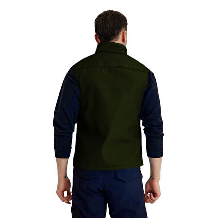 Şensel, Softshell Yelek, Haki 118E2225 Rüzgar Geçirmez