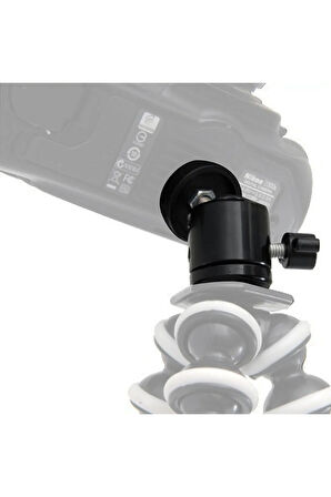 Gopro Uyumlu 360 Derece Oynar Başlıklı Tripod Adaptörü