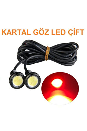 Kartal Gözü Gündüz Farı Eagle Eye Led 3m Kırmızı