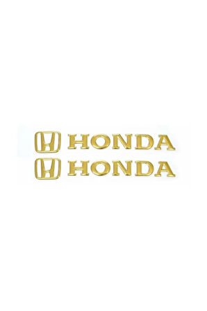 Honda Kabartmalı Sticker Yapıştırma Altın