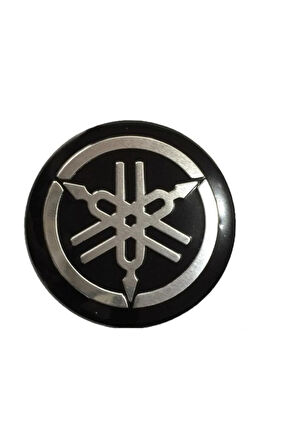 Yuvarlak Yamaha Logo Alüminyum Sticker Etiket