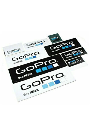 Gopro Etiket / Sticker Takımı 9 Parça