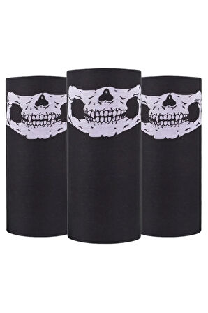 Danger Buff Bandana Boyunluk Maske Saç Bandı 3'lü Paket