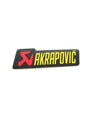 Akrapovic Dikdörtgen Alüminyum Sticker 15x4