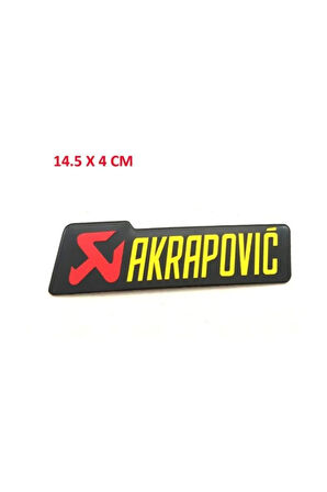 Akrapovic Dikdörtgen Alüminyum Sticker 15x4