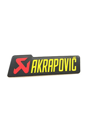 Akrapovic Dikdörtgen Alüminyum Sticker 10x3