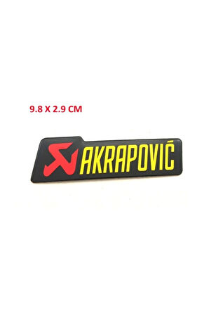 Akrapovic Dikdörtgen Alüminyum Sticker 10x3