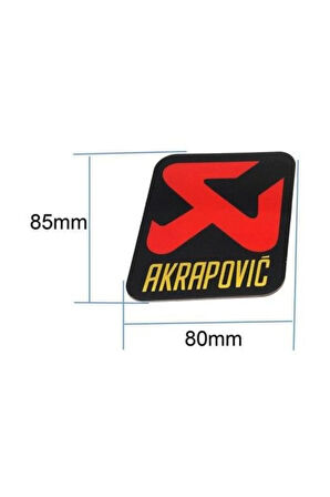 Akrapovic Kare Alüminyum Sticker 8x8.5