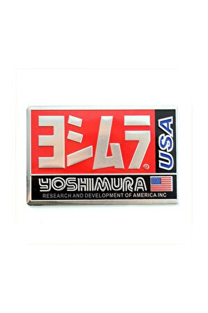 Yoshimura Exhaust Alüminyum Kare Sticker Yapıştırma