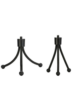 Mini Portatif Esnek Metal Tripod
