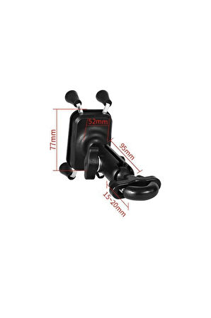 Motowolf Gidon Bağlantılı Motosiklet Bisiklet Telefon Tutucu