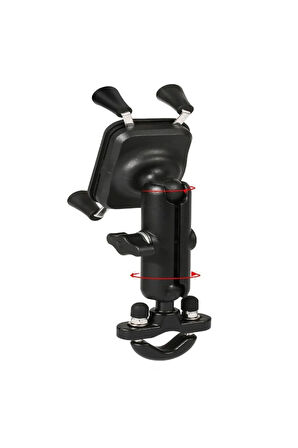 Motowolf Usb Şarj Soketli Gidon Bağlantılı Telefon Tutucu