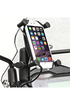 Motowolf Ayna Bağlantılı Wireless Şarjlı Telefon Tutucu