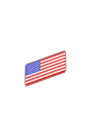 Amerika Bayrağı Tasarımlı Damlalı Alüminyum Sticker Etiket
