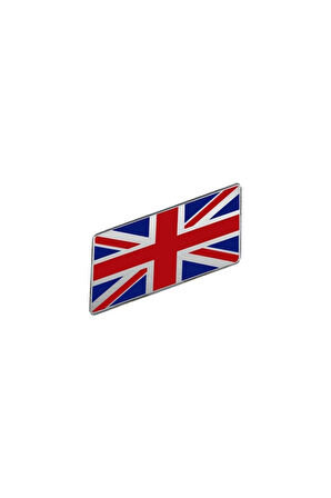 Britanya Bayrağı Tasarımlı Damlalı Alüminyum Sticker Etiket